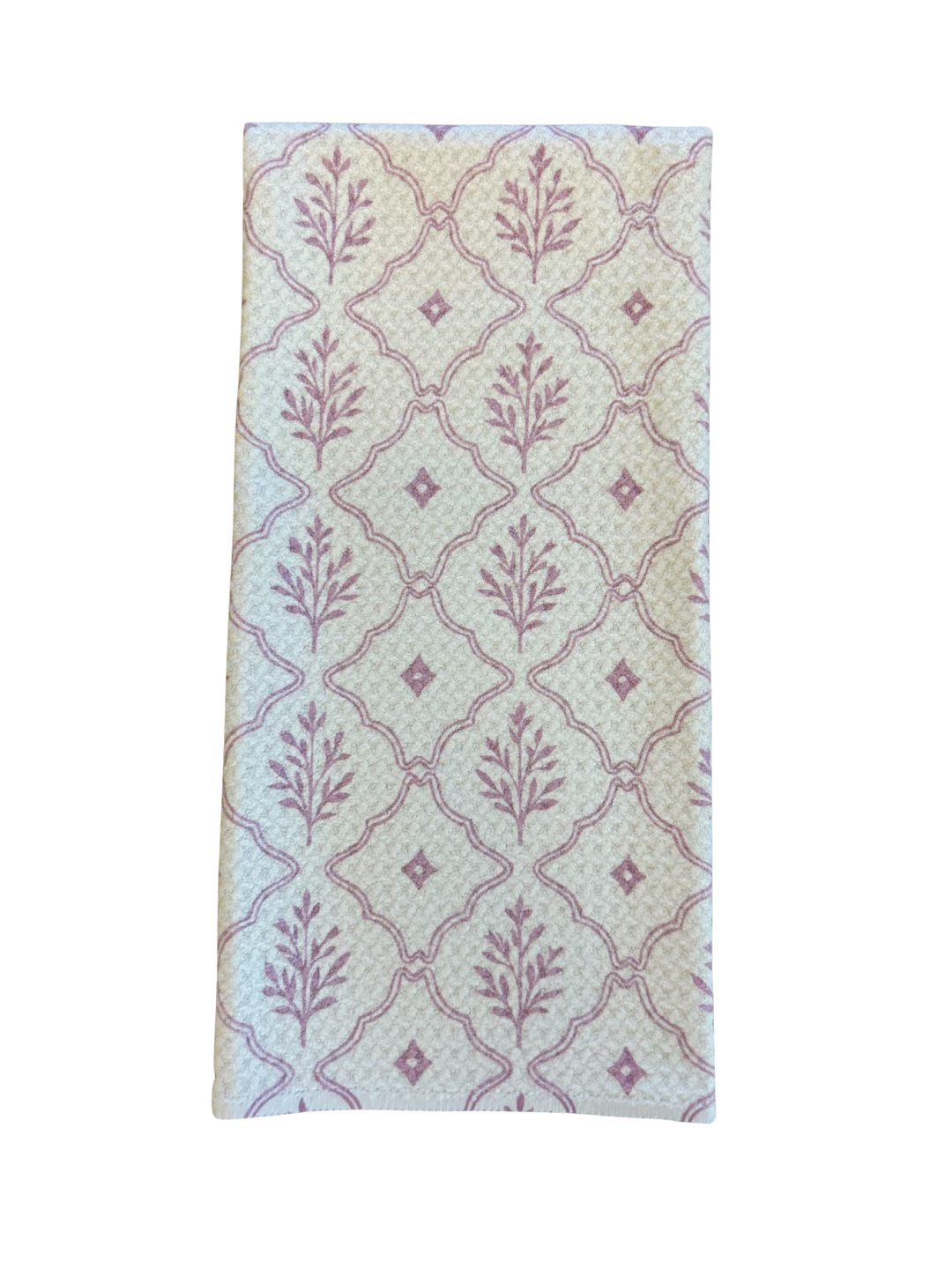 Raspberry Trellis & Raspberry Stripe (reversible)